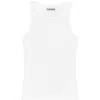 Ganni Soft Cotton Rib Tank Top