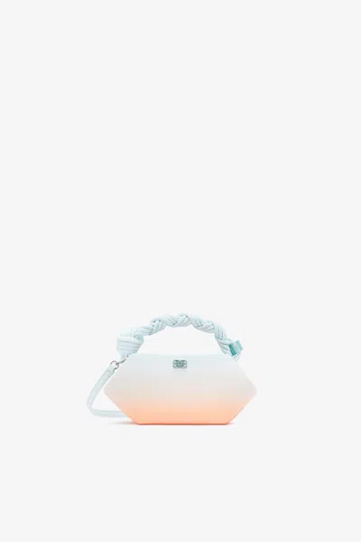 Ganni Bou Mini Gradient Handbag In Blue