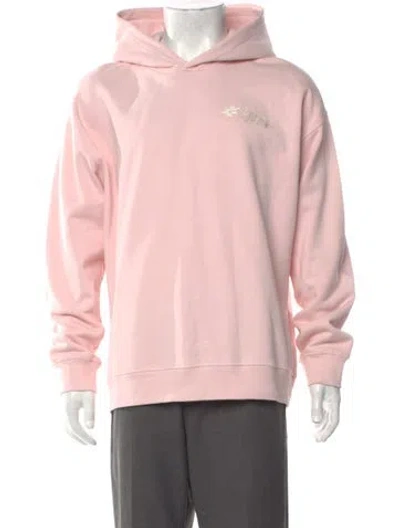 Pre-owned Ganni Crew Neck Long Sleeve Pullover In Pink