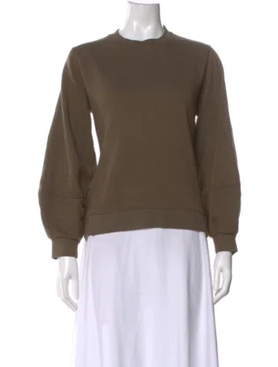 Pre-owned Ganni Crew Neck Long Sleeve Sweatshirt In Multi