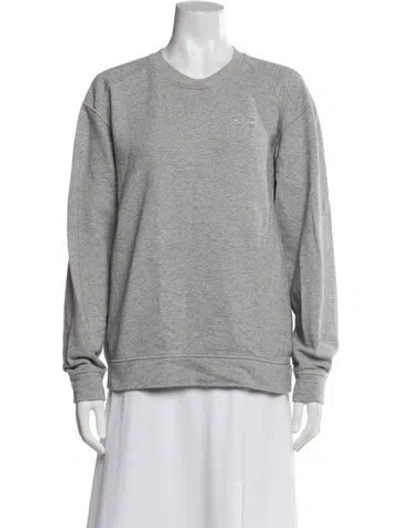 Pre-owned Ganni Crew Neck Sweater In Gray