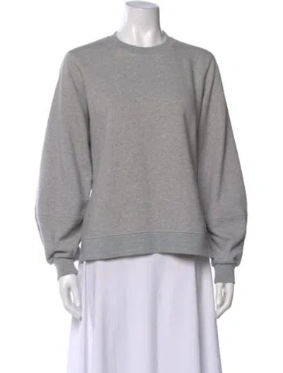 Pre-owned Ganni Crew Neck Sweater In Gray