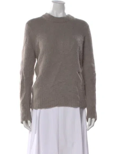 Pre-owned Ganni Crew Neck Sweater In Gray