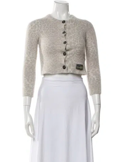 Pre-owned Ganni Crew Neck Sweater In Neutral