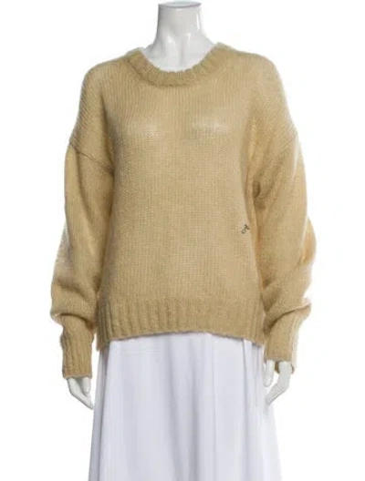 Pre-owned Ganni Crew Neck Sweater In Neutral