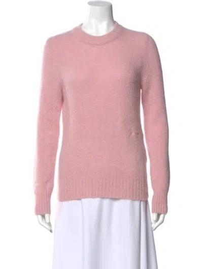 Pre-owned Ganni Crew Neck Sweater In Pink