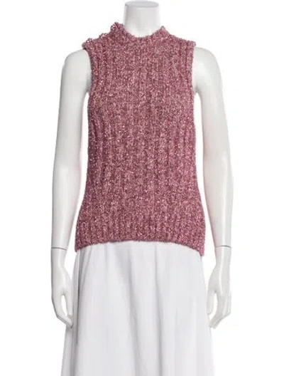 Pre-owned Ganni Crew Neck Sweater In Pink