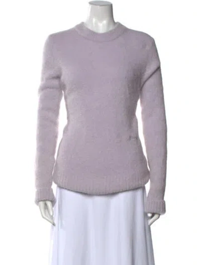 Pre-owned Ganni Crew Neck Sweater In Purple