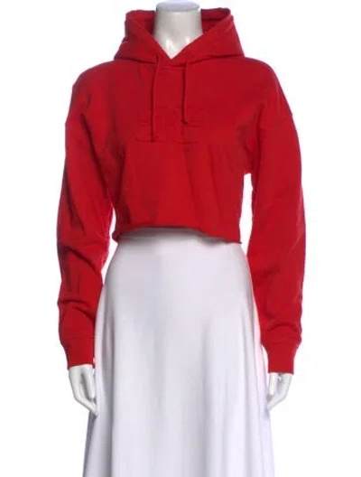 Pre-owned Ganni Crew Neck Sweater In Red