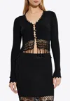 Ganni Macramé-detailing Cardigan