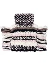 Ganni Crochet-knit Wool Neck Warmer In Pink