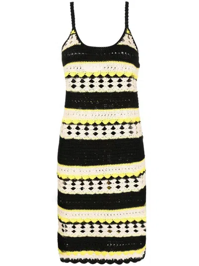 GANNI GANNI CROCHET MINI DRESS