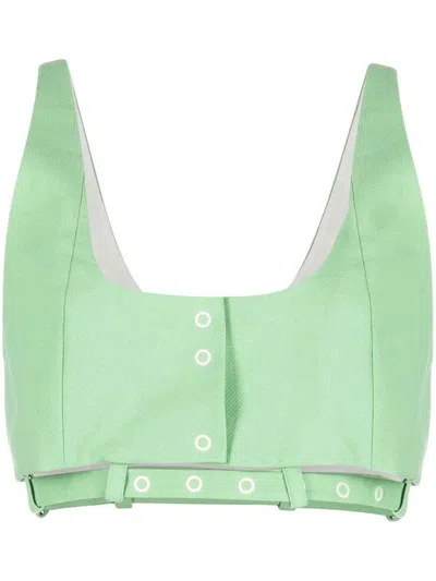 GANNI GANNI CROP TOP