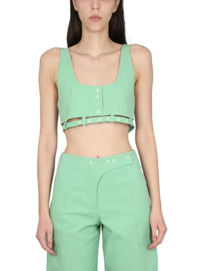 GANNI GANNI CROP TOP