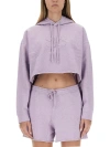 Ganni Isoli Hoodie In Lilac