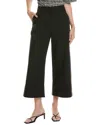 Ganni Black Cropped Trousers In Black