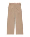 Ganni Cropped Wide-leg Trouser In Nude