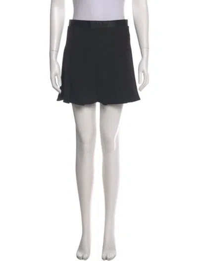 Pre-owned Ganni Crystal Embellishments Mini Skirt In Black