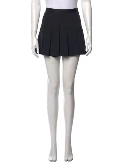 Pre-owned Ganni Crystal Embellishments Mini Skirt In Black