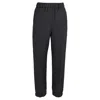 Ganni Cuffed Pants In Black Wool In Black