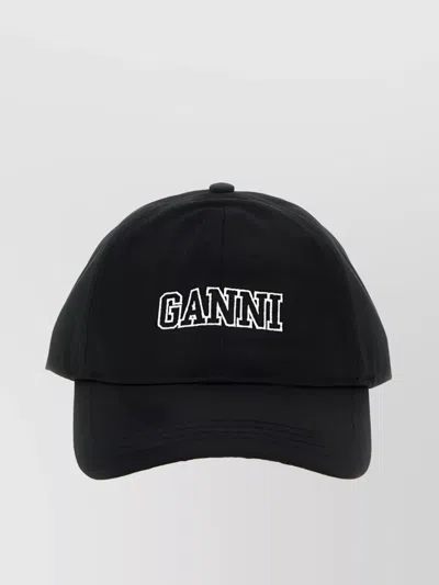 GANNI CURVED BRIM HAT WITH VENTILATION