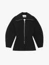 Ganni The Bonded Crepe Jacket In Black