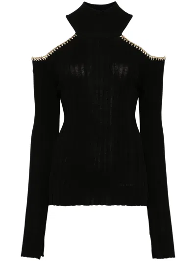 GANNI CUT-OUT DETAIL TOP