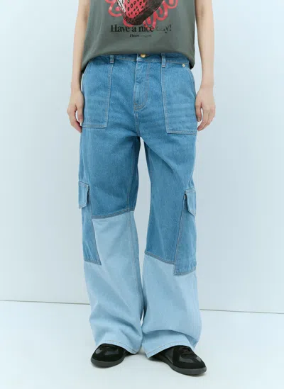 Ganni Cutline Angi Jeans In Blue