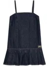 Ganni Dark Blue Denim Mini Dress
