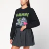 Ganni Dark Grey Puppy Wool-blend Sweater Women