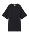 Ganni Dark Grey Wool Mix Dress In Gray