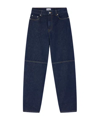 Ganni Dark Rinse Stary Jeans In Blue