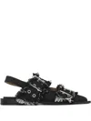 Ganni Denim Ballet Flats