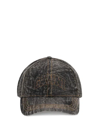 Ganni Denim Baseball Hat