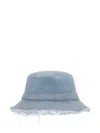 Ganni Denim Bucket Hat In Blue