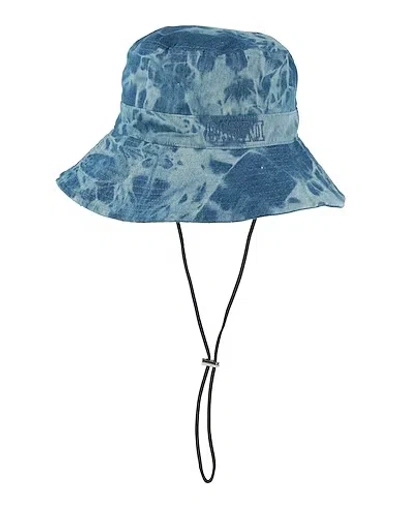 Ganni Denim Bucket Hat In Multi