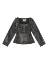 Ganni Denim Cotton Blazer Jacket