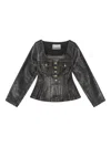 Ganni Denim Cotton Blazer Jacket