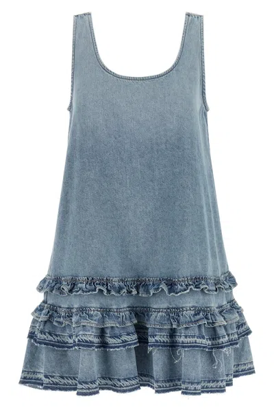 Ganni Denim Dress In Blue