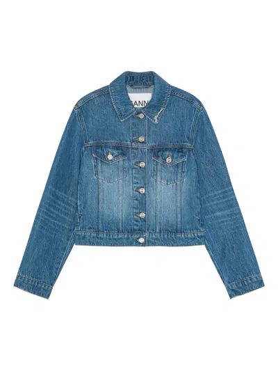 Ganni Denim Jacket In Blue