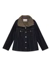 Ganni Neppy Denim Jacket In Blue