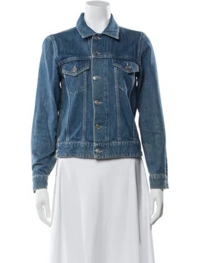 Pre-owned Ganni Denim Jacket In Blue