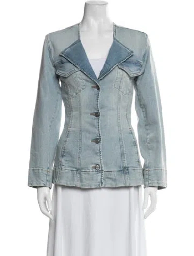 Pre-owned Ganni Denim Jacket In Blue