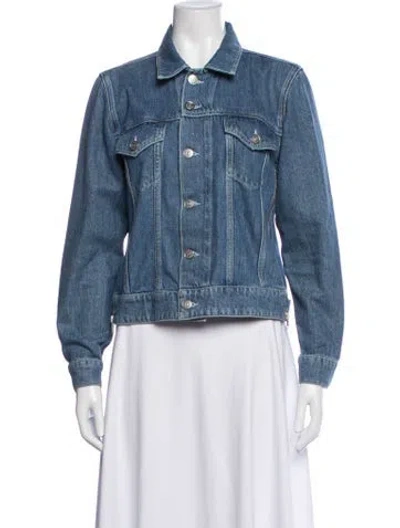 Pre-owned Ganni Denim Jacket In Blue