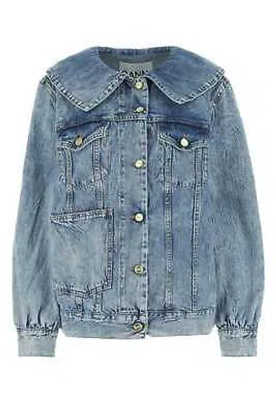 Pre-owned Ganni Denim Jacket In Blue