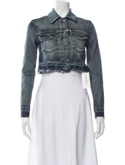 Pre-owned Ganni Denim Jacket W/ Tags In Blue