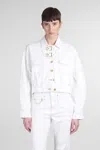 Ganni Denim Jackets In White