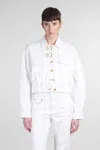 Ganni Denim Jackets In White