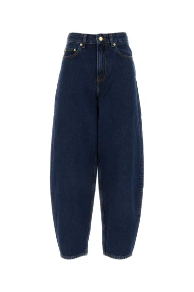 Ganni Denim Jeans In Darkbluestone