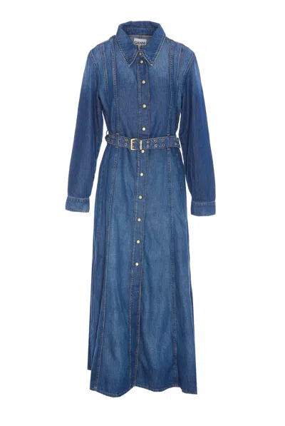 GANNI DENIM MAXI DRESS
